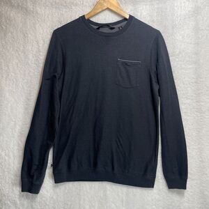 Travis Mathew Men’s Long Sleeve Crew Neck Shirt Dark Blue Size S Premium Casual